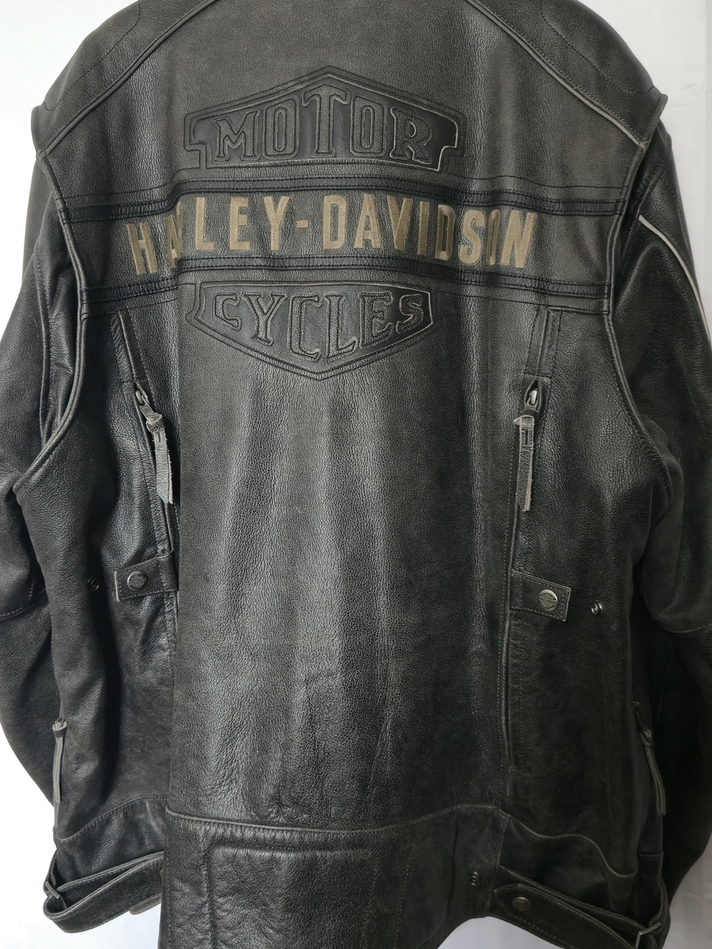 Harley-Davidson Men’s Black Leather Motorcycle Jacket (Size 3XL 54-56) - Picture 14 of 16